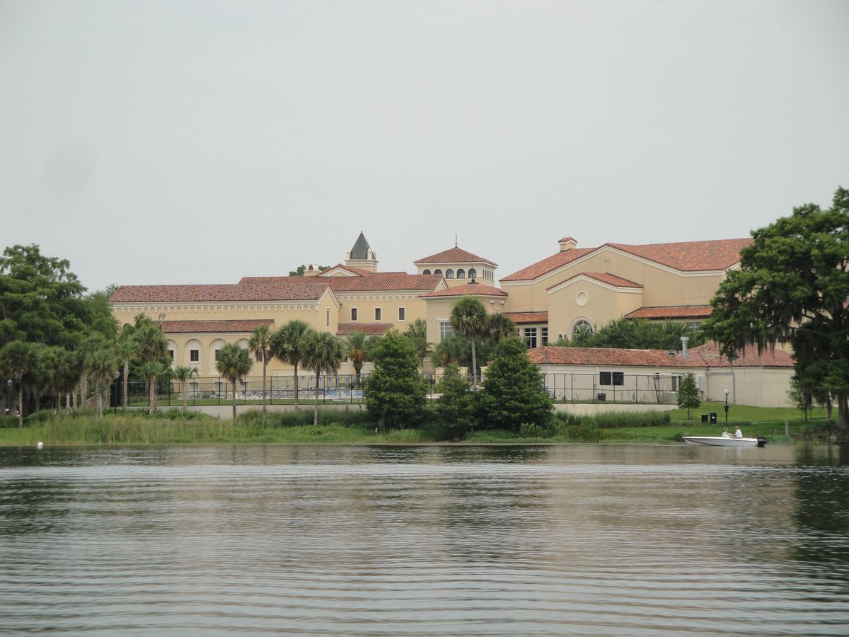 Rollins College seen across Lake Virginia